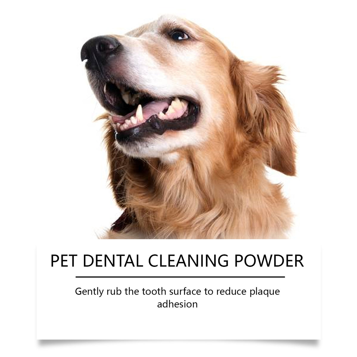 Dog Dental Cleaning Powder for Fresh Breath and Plaque Care