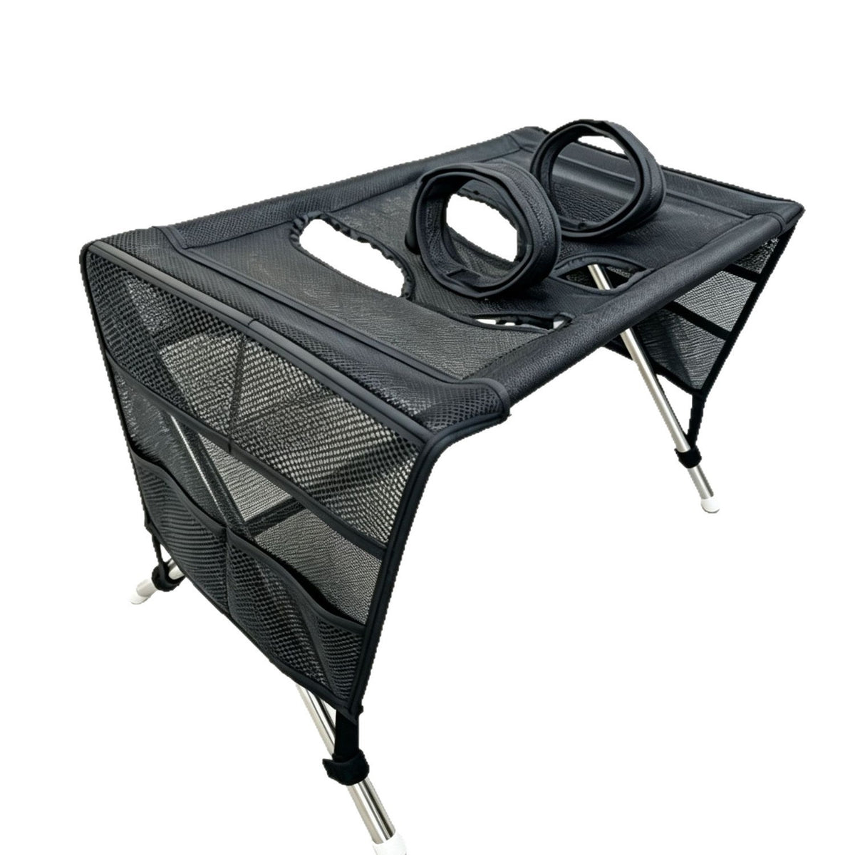 Detachable pet grooming station and hammock bed, photo from another angle