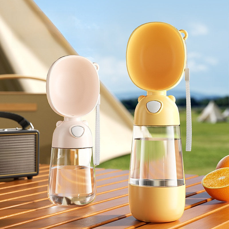 Portable Foldable Pet Travel Water Cup in Food-Grade PP for Dogs and Cats