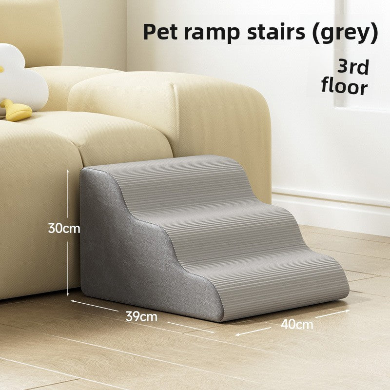 Washable foam pet stairs with gentle slope, photo 6 of 17