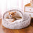 Winter Semi-Enclosed Cat Bed, 2-in-1 Warm Cave and Cushion
