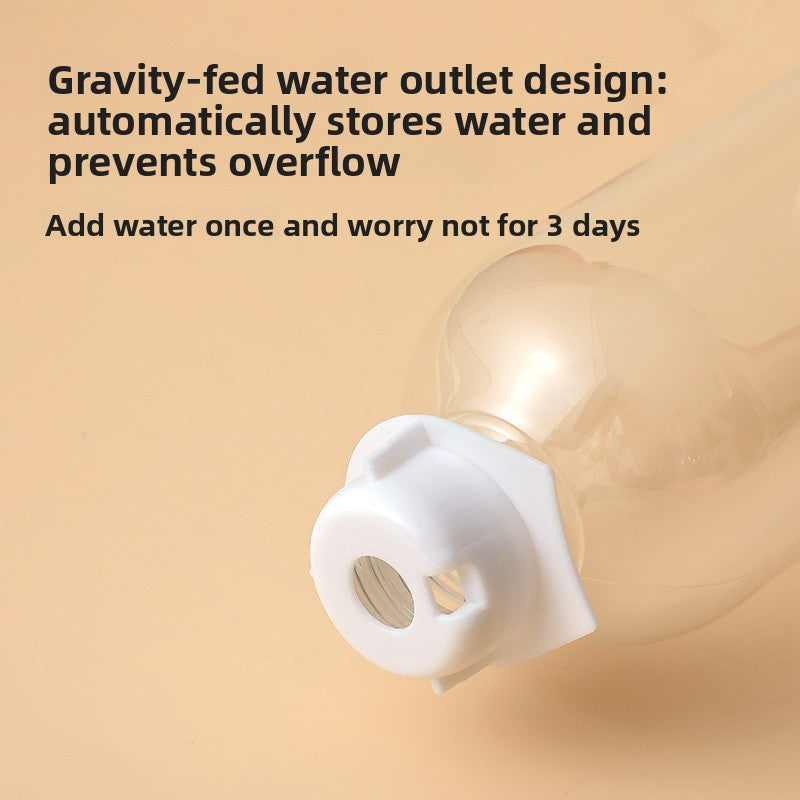 Automatic Dual-Bowl Pet Water and Food Feeder with Non-Slip Base for Cats and Dogs