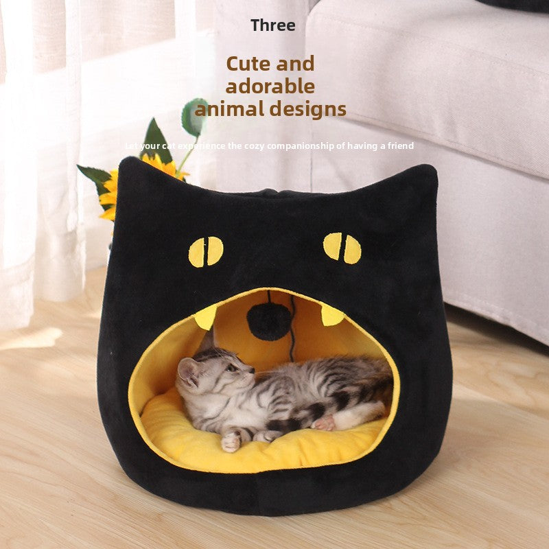 Halloween big mouth pet cave bed, main product photo