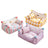 Semi-enclosed sofa style cat bed with striped poodle print, product image 5