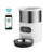 Stainless Steel Smart Pet Feeder with App Control, Timed Portions, Single or Double Bowl