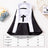 Cat dressed in a funny black and white nun costume