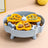Dog puzzle slow feeder bowl in Windmill, Blue and Yellow