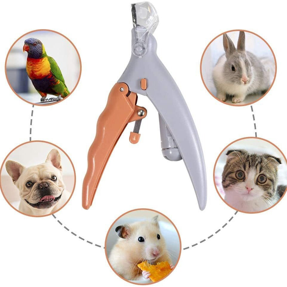 LED Pet Nail Clipper with Rubber Non-Slip Handle