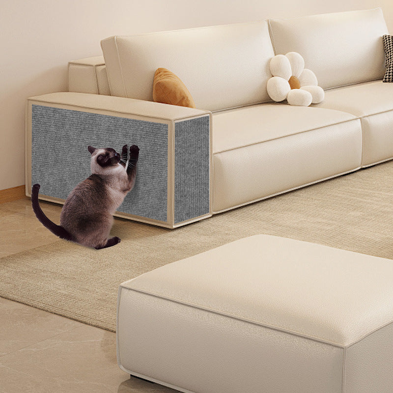 Self-Adhesive Cat Scratching Mat for Walls and Furniture Protection
