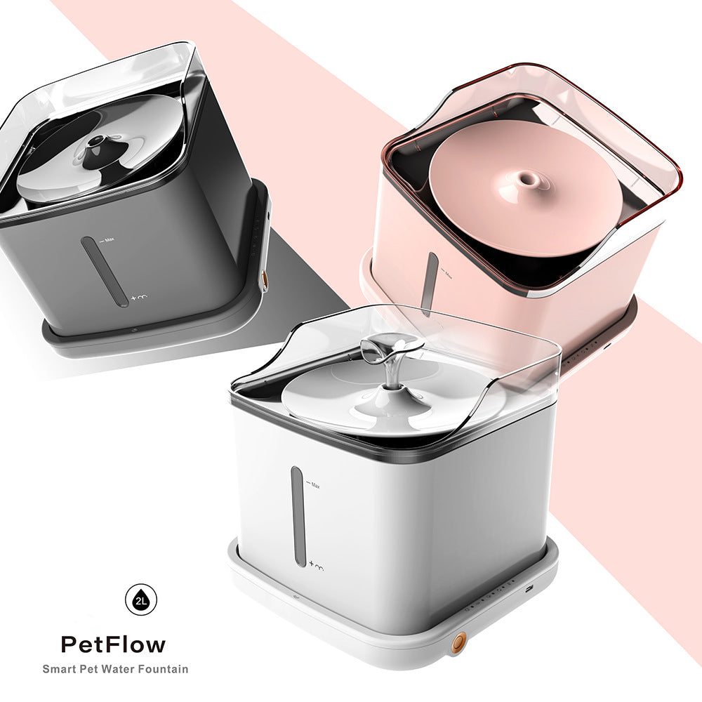 Silent Wireless Automatic Pet Water Dispenser Stainless Steel
