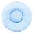 Round long plush nest bed for cats and dogs in Light Blue