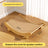 Woven sisal and jute cat scratcher lounger in natural colour, view 7 of 11