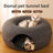 Foldable felt cat tunnel bed in grey, view 1