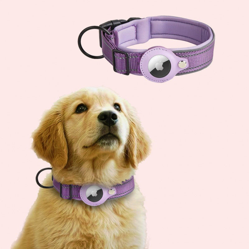 Nylon dog collar with built-in AirTag holder, tag not included, product image 27