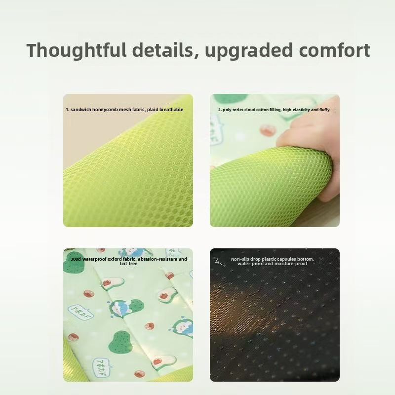 Cooling pet mat for dogs and cats, close-up detail view