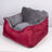 Dog car seat mat in grey fitted to a rear seat