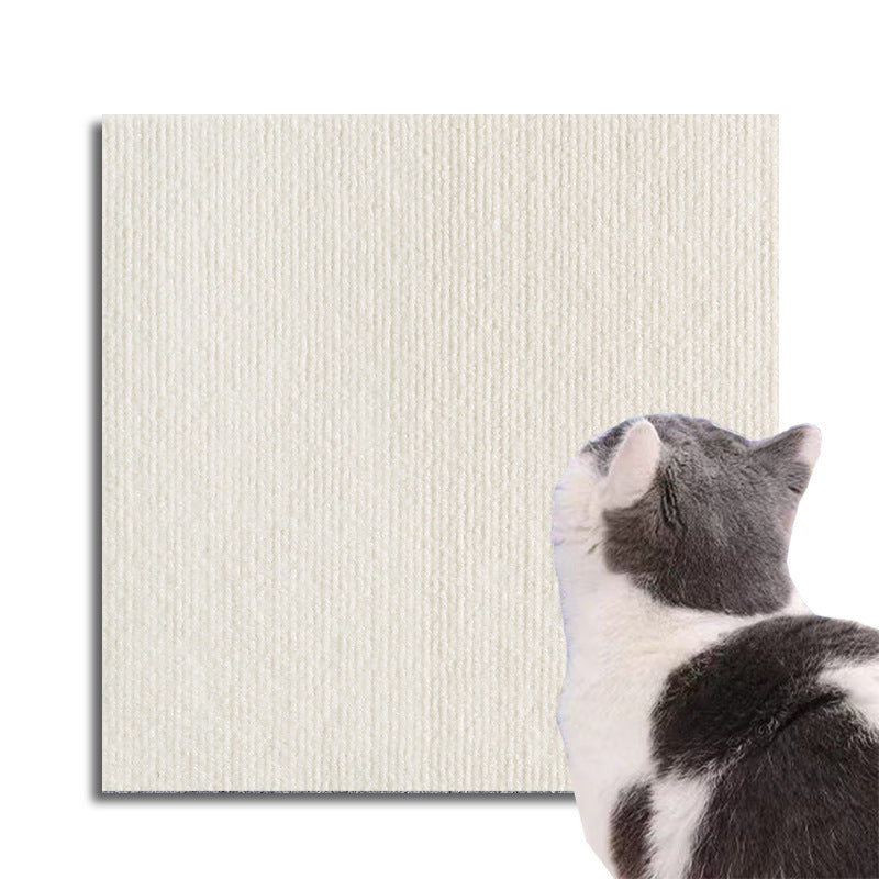 Anti-scratch cat sofa protector pad in Warm White, size 30 x 30cm