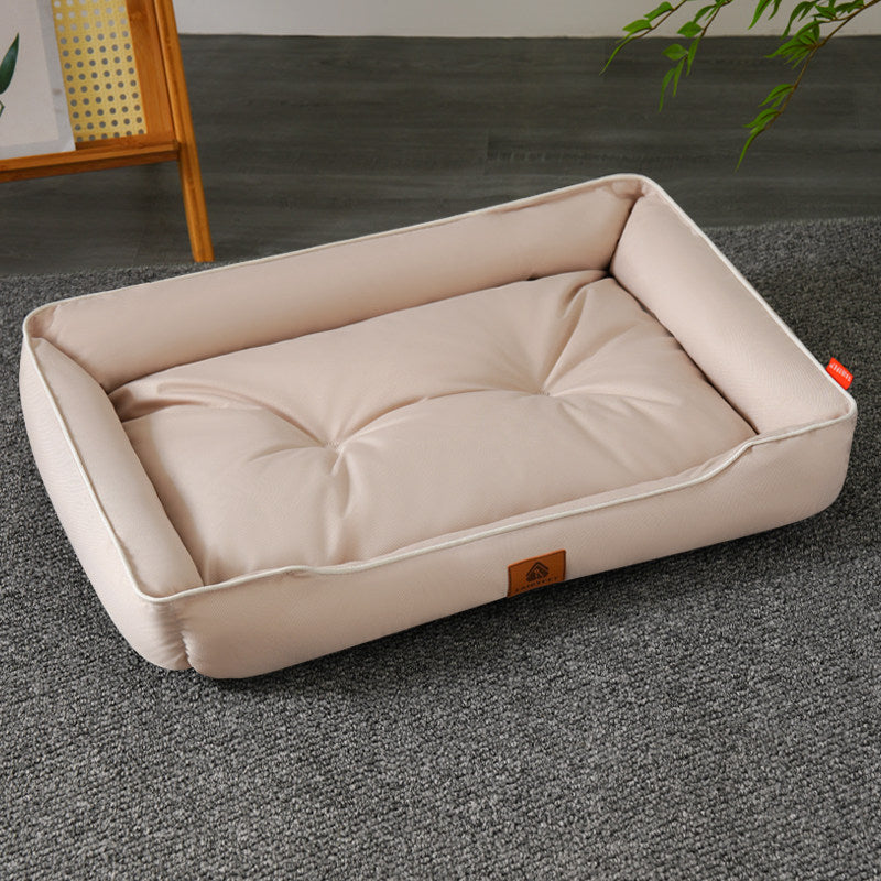 Waterproof Oxford dog bed with raised edges and soft base, photo 10