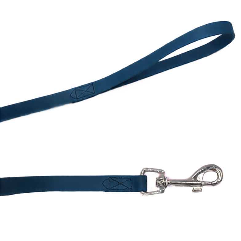 Wipe clean PVC dog leads in yellow, green and emerald