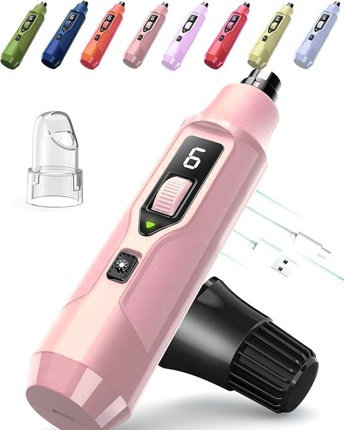 Seven-Speed Pet Nail Grinder with LED Screen and Light
