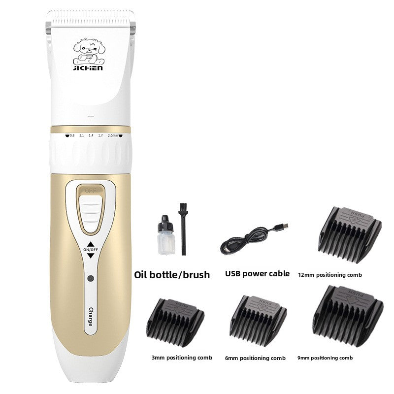 Cordless Dog Grooming Clippers with Ceramic Blade, Quiet USB