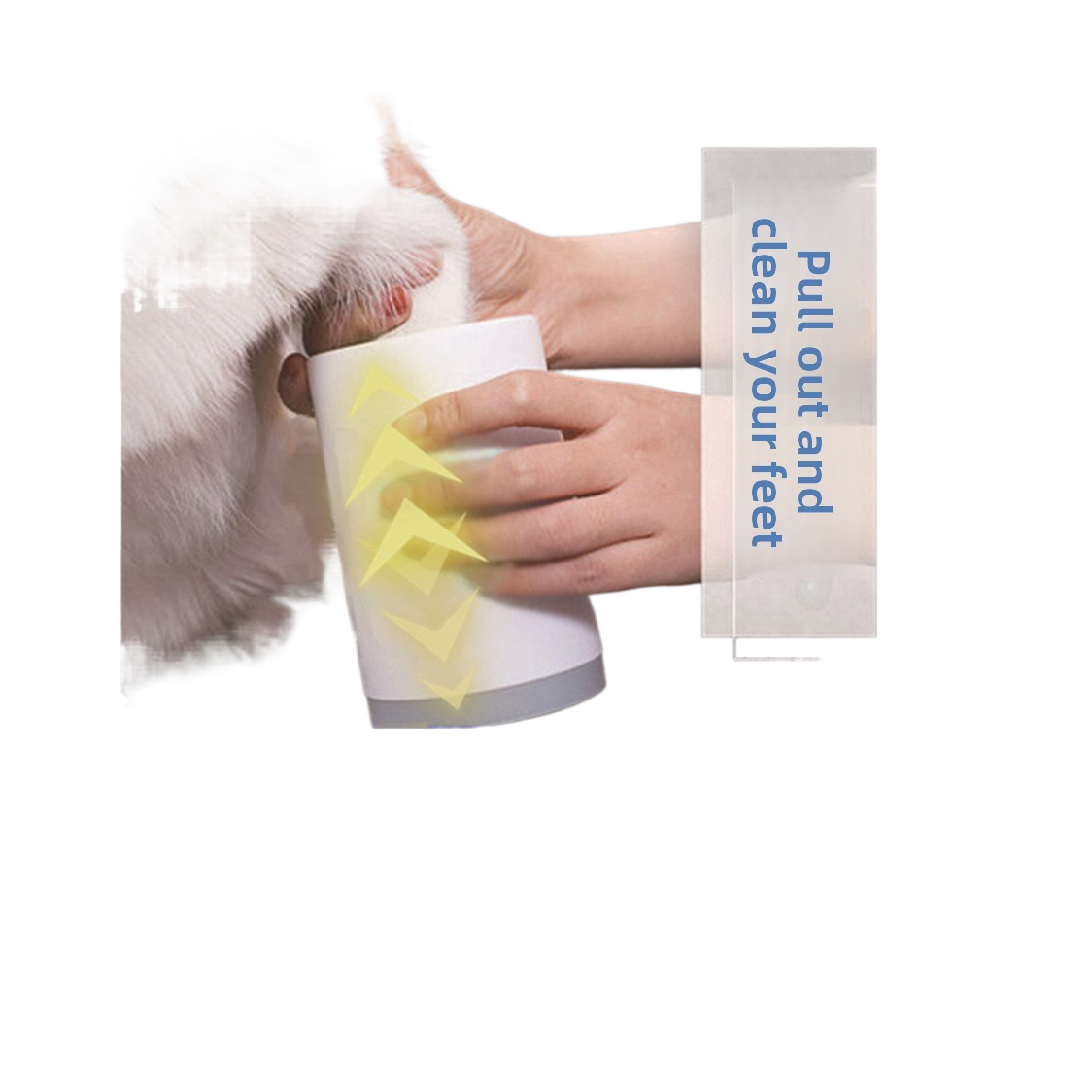 Detachable Silicone Dog Paw Scrubber Cup, Easy Muddy Paw Wash
