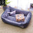 Warm Donut Pet Bed for Cats and Dogs with Optional Blanket, Cooling Mat and Toy, 45-70cm