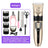 Cordless Pet Clipper Kit with Guide Combs, Scissors and Nail File