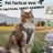 Reflective nylon harness for cats and small dogs in olive green, product image 1
