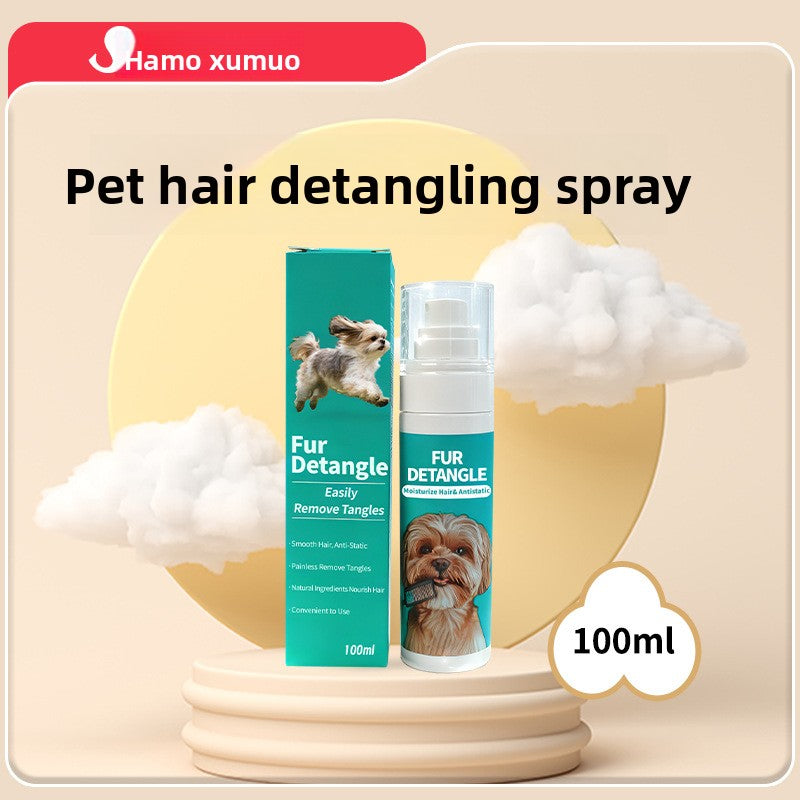 Pet Detangling Spray 100ml, Antistatic Coat Conditioner