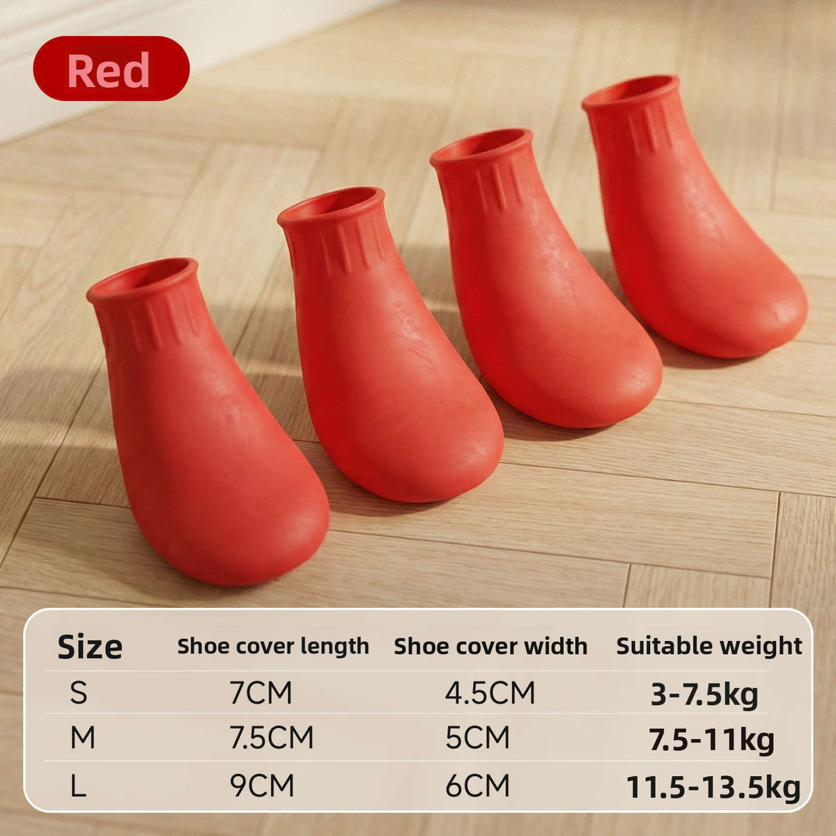 Waterproof slip-on dog shoes with air cushion soles, product image 8