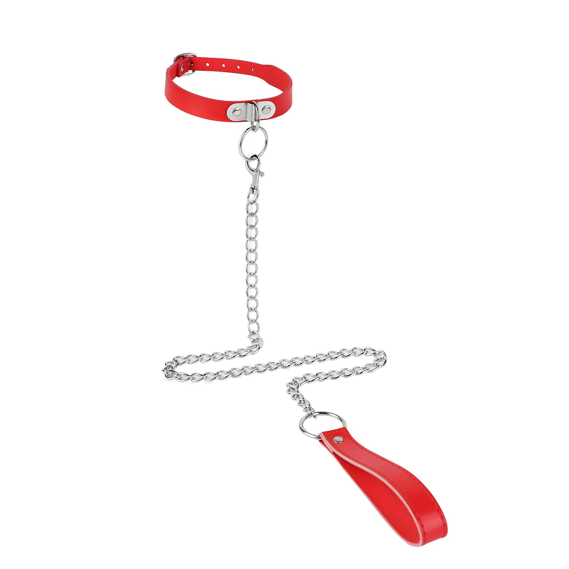 Adjustable Leather Collar with Bell