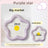 Shallow ceramic pet food plate with cute bear design in blue and pink, view 36
