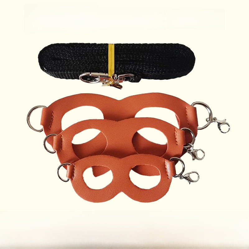 Escape-resistant faux leather lead for sugar gliders and hamsters, product image 6
