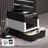 Fully Enclosed Cat Litter Box with Drawer and Dual Doors