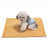 Grey heat-retaining winter bed pad for cats and kittens