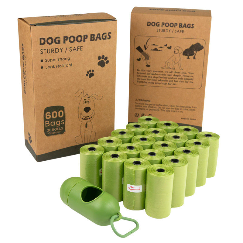 Degradable Pet Waste Bags on a Roll, Optional Dispenser