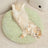 Light grey plush round donut pet bed for cats and dogs, photo 4