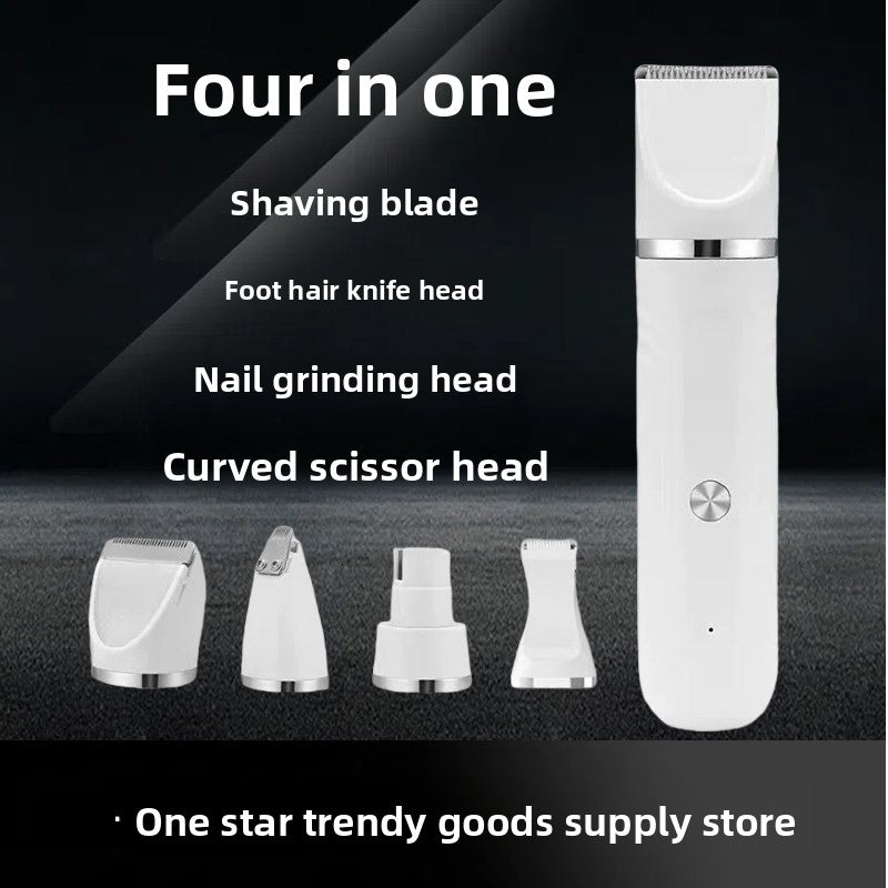 Pet Hair Clipper with Paw Shaver and Nail Grinder, Multi-Function