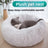 Pink plush calming bed for cats in 50cm size