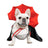 Halloween bat style pet cloak with 3D collar in Purple and Black, close-up detail