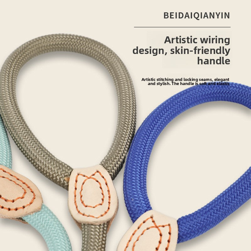 Heavy-duty braided slip dog lead, 10 sizes available