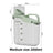 Airtight pet food storage container in light green, view 10