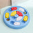 Dog puzzle slow feeder bowl in Small Round, Sky Blue