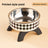 Elevated Pet Food Bowl with Stainless Steel Insert