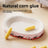 Round corrugated cat scratcher bed lounger with printed design, view 3 of 16