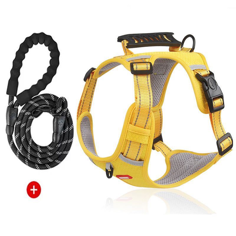 Adjustable burst-resistant dog harness, available from Pet Royale UK