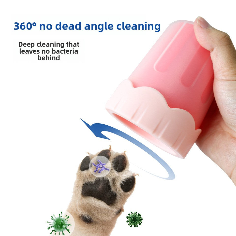 Manual Silicone Paw Cleaning Cup for Cats and Dogs, No Power Needed