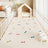 Waterproof PVC dog crate mat in Bone Dot, size 70 x 140cm