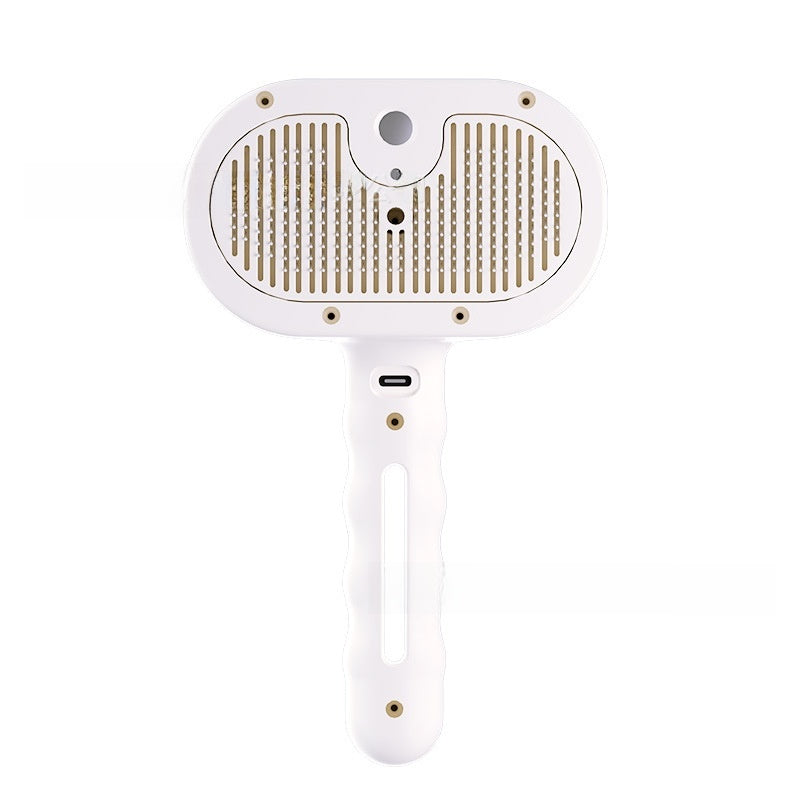 Rechargeable Spray Grooming Comb with Detangling Pins, 35ml Tank